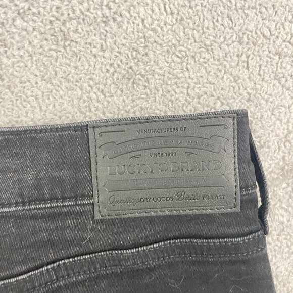 NEW Lucky Brand 410 Men's 34x32 Athletic Straight Black Jeans Stretch Denim - Picture 8 of 9